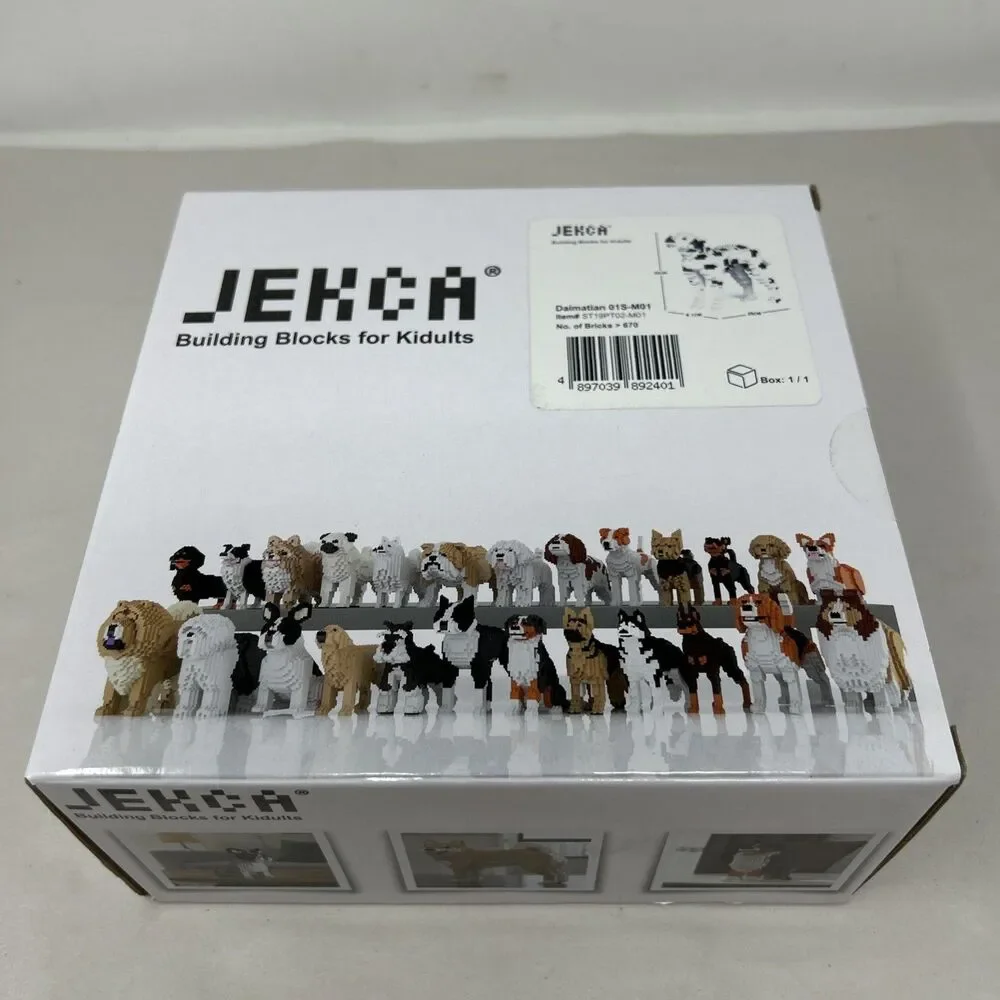 JEKCA Building Blocks Dalmatian 01S-M01 Sculptor 3D Puzzle ST19PT02-M02 Open Box